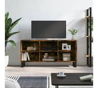 Vidaxl Meuble Tv Chêne Fumé 103,5x30x50 Cm Bois D'ingénierie Multicolore