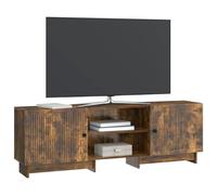 vidaXL Meuble TV Chêne Fumé 150 x 31 x 50 cm Bois d’ingénierie, Meuble TV rectangulaire Vintage, Rangement spacieux, Centre de médias Tendance, déco Fonctionnelle, Organisation à la Maison