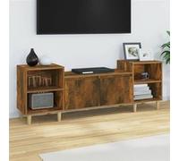 Meuble TV Chêne fumé 160x35x55 cm Bois d'ingénierie821193
