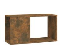 vidaXL Meuble TV Chêne fumé 60x24x32 cm Bois d'ingénierie816029 Marron G