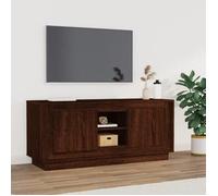 vidaXL Meuble TV chêne marron 102x35x45 cm bois d'ingénierie 819867