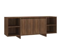 Vidaxl Meuble Tv Chêne Marron 130x35x50 Cm Aggloméré Marron