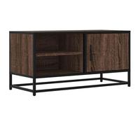 vidaXL Meuble TV chêne marron 80x34,5x40 cm Bois d'ingénierie et métal 848823