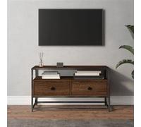 Vidaxl Meuble Tv Chêne Marron 80x35x45 Cm Bois D'ingénierie Marron
