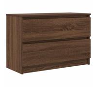 vidaXL Meuble TV en bois d'ingénierie chêne marron 80×35×54 cm
