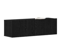 vidaXL Meuble TV mural en chêne noir 100x30x30 cm bois reconstitué
