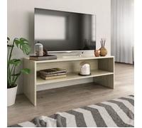 vidaXL Meuble TV Chêne sonoma 100 x 40 x 40 cm Aggloméré