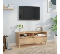 Vidaxl Meuble Tv Chêne Sonoma 100x34,5x44,5 Cm Bois D'ingénierie Multicolore