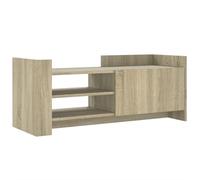 vidaXL Meuble TV Chêne Sonoma 100x35x40 cm, bois d'ingénierie