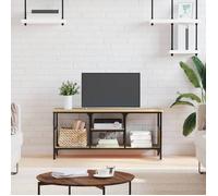 vidaXL Meuble TV 831799 chêne sonoma 100x35x45 cm bois d'ingénierie et fer