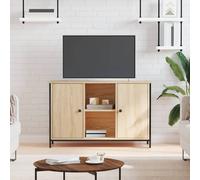 vidaXL Meuble TV chêne sonoma 100x35x65 cm bois d'ingénierie 832779