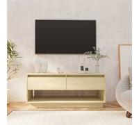 vidaXL Meuble TV chêne sonoma 102x41x44 cm bois d'ingénierie809488 Beige G