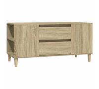 vidaXL Meuble TV Chêne Sonoma 102x44,5x50 cm Bois d'ingénierie, Support TV, Armoire média, Armoire HiFi, unité TV, Meuble multimédia, Meuble latéral