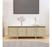 vidaXL Meuble TV chêne sonoma 120x30x40,5 cm bois d'ingénierie809578 Beige G