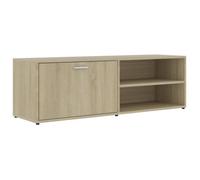 Meuble tv Chêne sonoma 120x34x37 cm Aggloméré Vidaxl Chêne sonoma