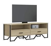 Vidaxl Meuble Tv Chêne Sonoma 122x34x41 Cm Bois D'ingénierie Marron