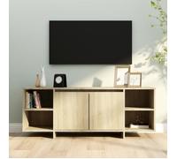 vidaXL Meuble TV chêne sonoma 130x35x50 cm bois d'ingénierie 809587