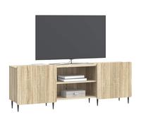vidaXL Meuble TV Chêne Sonoma 150 x 31 x 52 cm Bois d'ingénierie, Console Moderne, rectangulaire pour Salon, Centre de Divertissement stylé, rangements pour TV à écran Plat