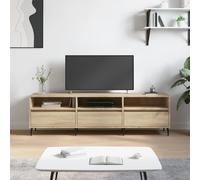 vidaXL Meuble TV, Armoire de Télévision avec 6 Compartiments, Meuble Télé avec Pieds Salon Salle de Séjour, Chêne Sonoma Bois d'Ingénierie