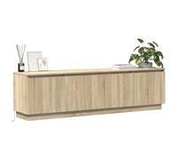 vidaXL Meuble TV Chêne Sonoma 180x38x49 cm Bois d'ingénierie avec LED