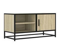 vidaXL Meuble TV chêne Sonoma 80x34,5x40 cm – Bois d'ingénierie et métal