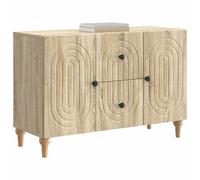 vidaXL Meuble TV Chêne Sonoma 89 x 34,5 x 60 cm Bois d'ingénierie, Meuble de Salon Tendance, Design rectangulaire, Buffet Pratique, Grand Rangement, unité média Moderne, Bois reconstitué