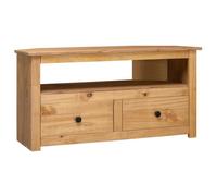 vidaXL Meuble TV d'angle 93x49x49 cm Pin solide Assortiment Panama