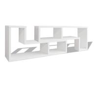 vidaXL Meuble TV double en forme de L Blanc