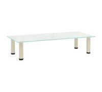 Vidaxl Meuble Tv Givré 80x35x17 Cm Verre Trempé