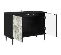 vidaXL Meuble TV GOTHA 69 x 33 x 50,5 cm Chêne noir Bois d'ingénierie