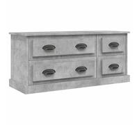vidaXL Meuble TV gris béton 100x35,5x45 cm bois d'ingénierie