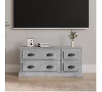 Vidaxl Meuble Tv Gris Béton 100x35,5x45 Cm Bois D'ingénierie Multicolore