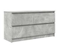 vidaXL Meuble TV gris béton 100x35x54 cm en bois d'ingénierie