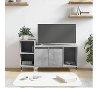 vidaXL Meuble TV Gris béton 100x35x55 cm Bois d'ingénierie 831312