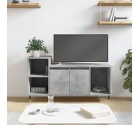 Vidaxl Meuble Tv Gris Béton 100x35x55 Cm Bois D'ingénierie Gris