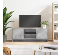 vidaXL Meuble TV gris béton 102x30x37,5 cm bois d'ingénierie 823257