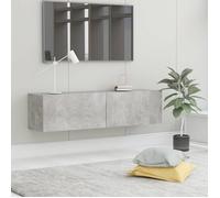 Meuble Tv Gris Béton 120x30x30 Cm Aggloméré - Vidaxl