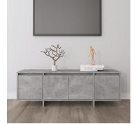 vidaXL Meuble TV Gris béton 120x30x40,5 cm Aggloméré809579