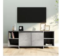 Vidaxl Meuble Tv Gris Béton 130x35x50 Cm Bois D'ingénierie Gris