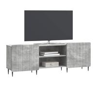 vidaXL Meuble TV Gris béton 150 x 31 x 52 cm Bois d'ingénierie, Console Moderne, rectangulaire pour Salon, Centre de Divertissement stylé, rangements pour TV à écran Plat