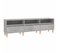 vidaXL Meuble TV 831913 Gris béton 150x30x44,5 cm Bois d'ingénierie Multicolore