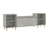 vidaXL Meuble TV Gris béton 160x35x55 cm Bois d'ingénierie