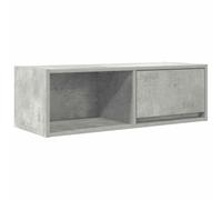vidaXL Meuble TV Gris béton 80x31x25,5 cm Bois d'ingénierie