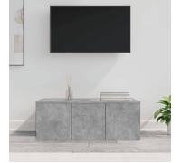 vidaXL Meuble TV Gris béton 80x34x30 cm Aggloméré
