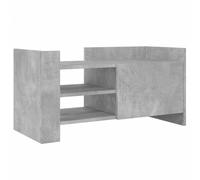 vidaXL Meuble TV Gris béton 80x35x40 cm Bois d'ingénierie – Meuble multimédia