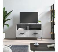 Vidaxl Meuble Tv Gris Béton 80x36x50 Cm Bois D'ingénierie Gris