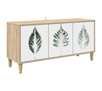 vidaXL Meuble TV HANAU 102 x 33 x 50 cm Sonoma Bois d'ingénierie, Meuble TV rectangulaire pour Salon Moderne, Rangement spacieux, Meuble en Bois, Cabinet Pratique pour médias