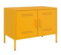 vidaXL Meuble TV Jaune Moutarde 68x39x50,5 cm Acier