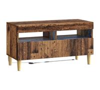 vidaXL Meuble TV LED ARNHEM 81 x 35 x 43 cm Bois Ancien
