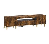 vidaXL Meuble TV LED Delft 153 x 35 x 43 cm Chêne fumé